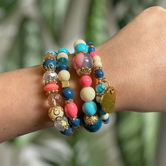 Beaded Bracelet Set (The Sweet Set) - Picture 1 of 3